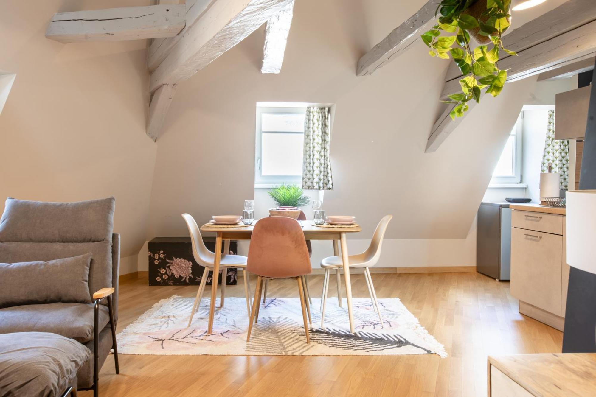 Duplex Atypique Au Coeur De Mulhouse Appartement Buitenkant foto